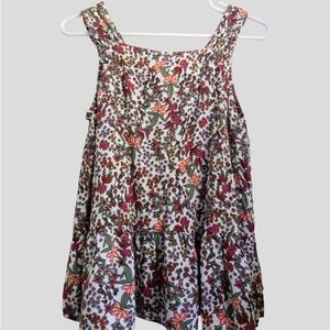 Loft peplum floral top